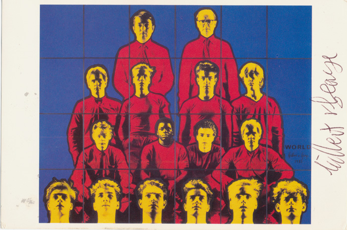Gilbert & George contemporary art buy print siebdruck poster art Multiple world