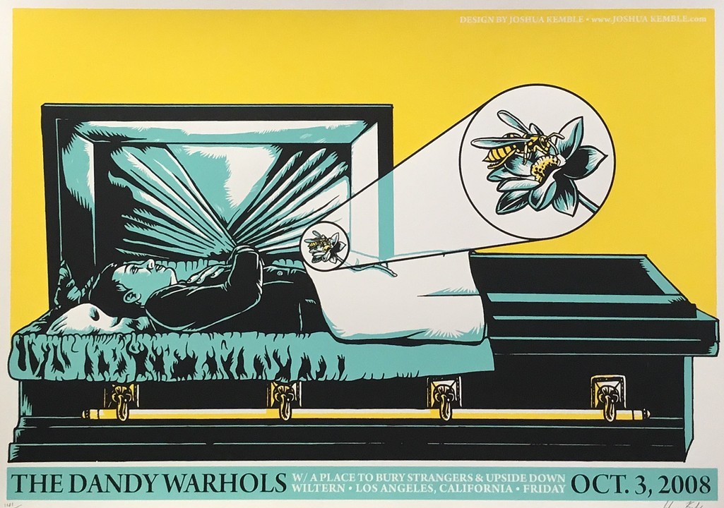 Joshua Kemble Dandy Warhols Siebdruch screenprint