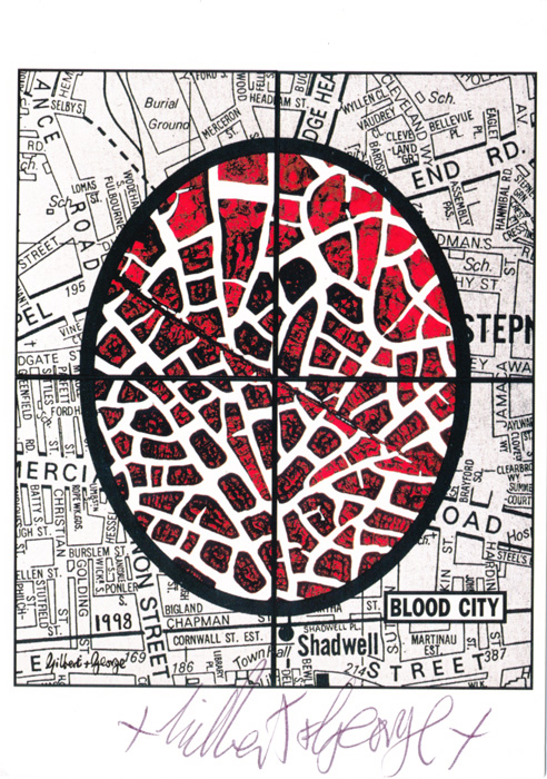 Gilbert & George contemporary art buy print siebdruck poster art Multiple Blood City