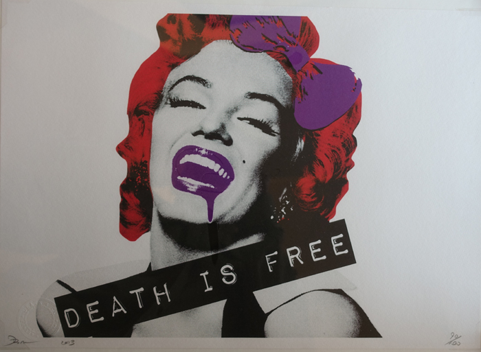 Death NYC, urban art gallery buy street art screenprint poster