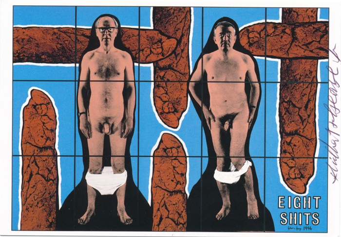 Gilbert & George contemporary art buy print siebdruck poster art Multiple Eight Shits