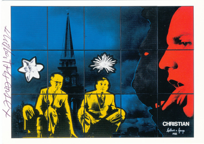 Gilbert & George contemporary art buy print siebdruck poster art Multiple Christian