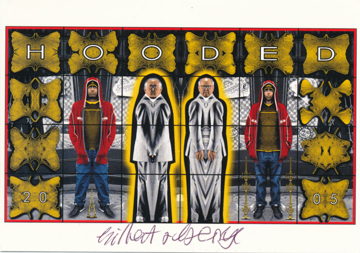 Gilbert & George contemporary art buy print siebdruck poster art Multiple Hooded