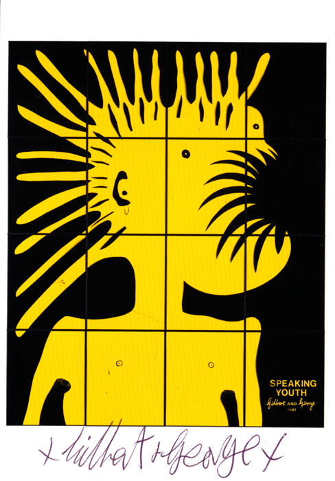 Gilbert & George contemporary art buy print siebdruck poster art Multiple Speaking Youth
