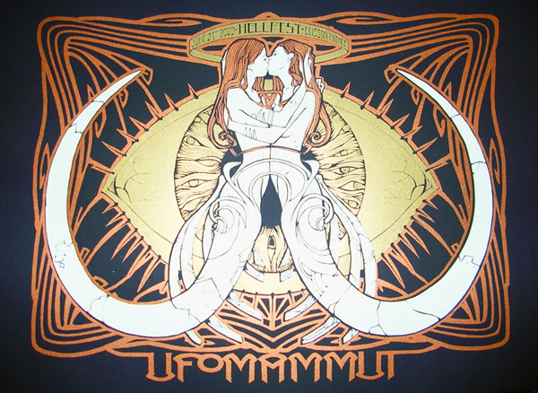 Malleus UFOMAMMUT 2009 silkscreen siebdruck concertposter poster prints art prints rock art dark nouvou