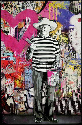 Mr. Brainwash Picasso urban art gallery buy street art screenprint poster