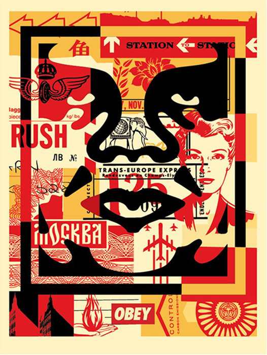 Shepard Fairey Obey offset print 2016 obey face cream