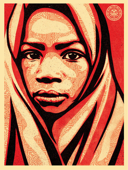 Shepard Fairey Obey silkscreen Siebdruck poster urban art blanket