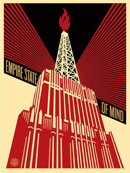Shepard Fairey Obey silkscreen Siebdruck 2014 empire state of mind poster