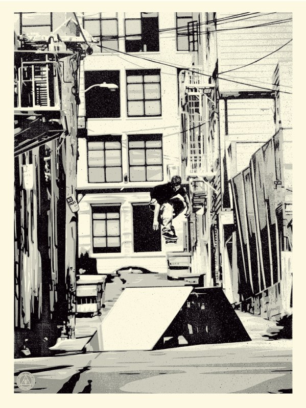 Shepard Fairey Obey silkscreen Siebdruck poster urban art 2016 X Huf