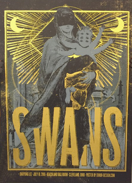 Xavi Forné, urban art gallery buy street art screenprint poster art of rock Swans