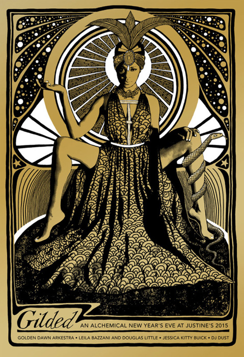 golden dawn arkestra NY Mishka Westell silkscreen Siebdruck Poster art of rock psychodelic art