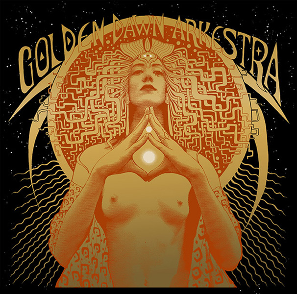 golden dawn arkestra silkscreen Siebdruck Poster art of rock psychodelic art