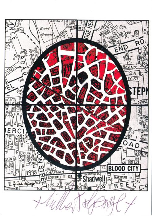 Gilbert & George contemporary art buy print siebdruck poster art Multiple Blood City